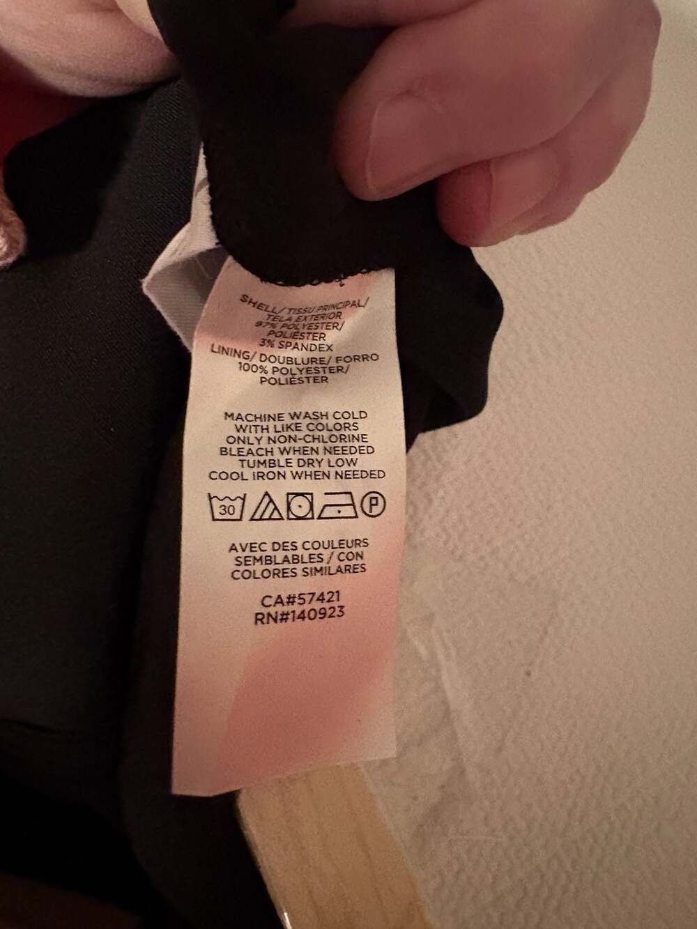 LOFT Black Wide Leg Tie-Waist Jumpsuit Size 14 - Picture 7 of 7